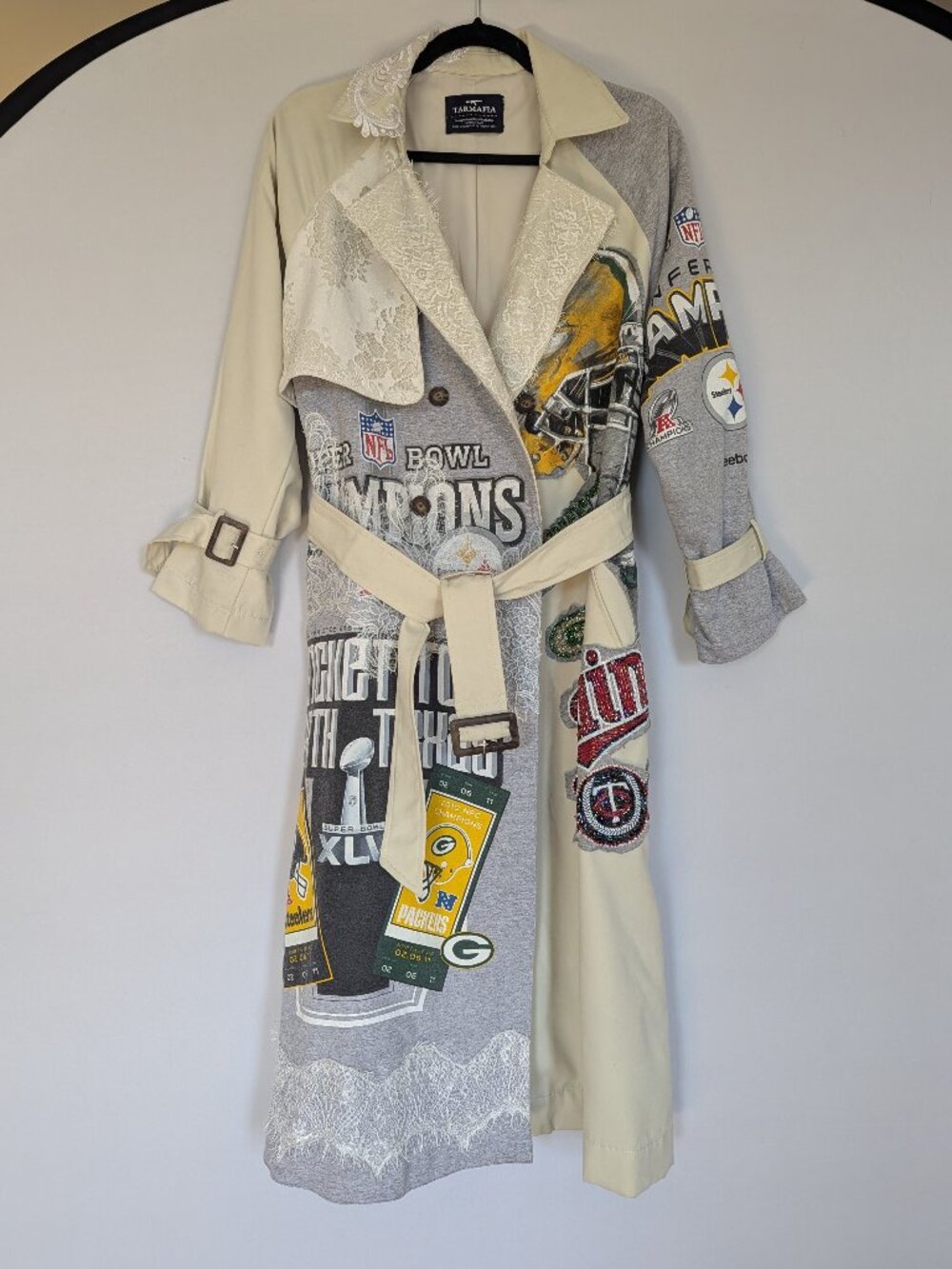 Tarmafia One-of-a-Kind Reconstructed Sports Trench Coat
